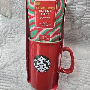 Starbucks Red Holiday Mug and Holiday Blend Gift Pack